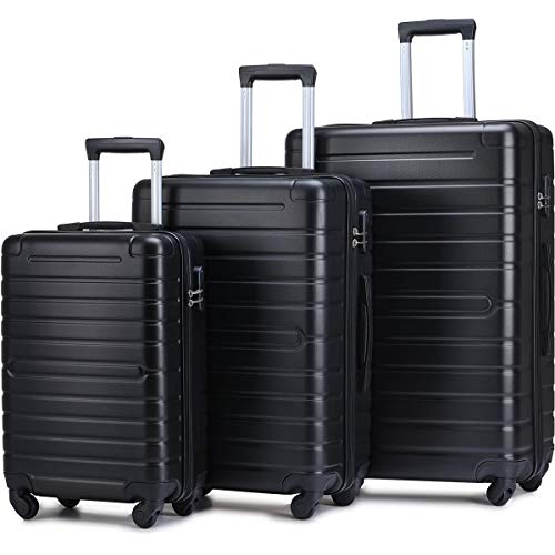 Flieks Luggage Sets 3 Piece Spinner Suitcase Lightweight Review ...