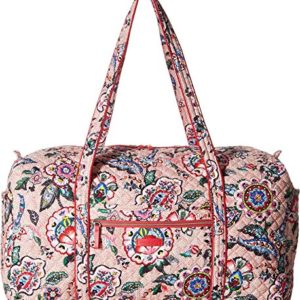 Vera Bradley Women's Iconic Large Travel Duffel Stitched Flowers