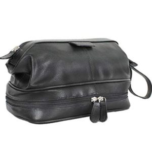 Carlucci Leather Premier Leather Toiletry Bag