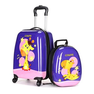 MOREFUN 2 Pcs Kids Travel Luggage Set 18'' Carry on Luggage