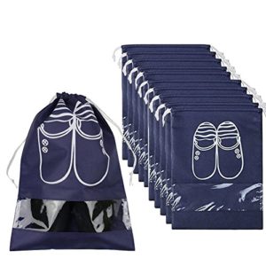 Pack of 10 Portable Dust-proof Travel Shoe Organizer Bags for Boots