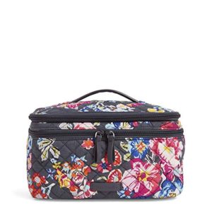 Vera Bradley Iconic Brush Up Cosmetic Case, Signature Cotton, pretty Posies