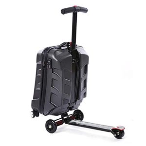 21'' Luggage Scooter, Folding Rolling Suitcase & Trolley