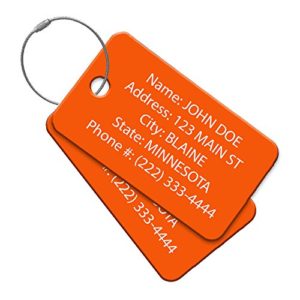 High Visibility Multi Pack Customized Tavel ID Tag