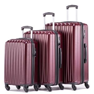 Expandable Luggage Sets Hardshell Spinner Luggage