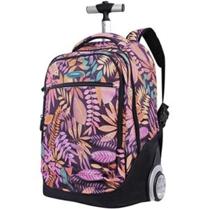 18 Inches Lightweight Wheeled Rolling Backpack/School Bag