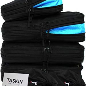 Taskin | Compression Packing Cubes | Separate Clean & Dirty Compartments