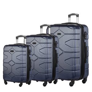3 PC Luggage Set Durable Lightweight Hard Case Spinner Suitecase