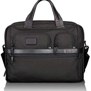 TUMI - Alpha 2 Tumi T-Pass Expandable Laptop Brief Briefcase - 15 Inch Computer Bag for Men and Women - Black