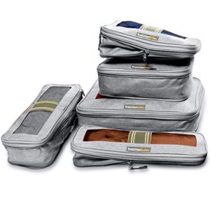 6 Set Compression Packing Cubes Travel Luggage Organizers