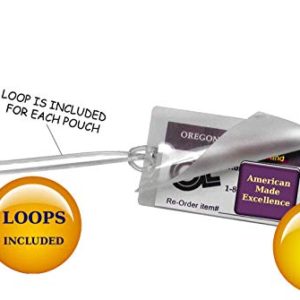 5 Mil Luggage Tag Laminating Pouches & Plastic Loops