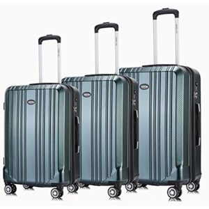 Travel Joy Luggage Set Expandable Suitcase Carry On TSA Locks Lightweight Spinner Wheels ABS+PC Premium Hardshell Luggage 20 24 28 inch 3 Piece Sets