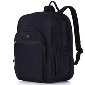 Nylon Casual Travel Daypack Backpack with 15.6 Inch Laptop Compartment