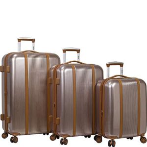 Dejuno Monroe 3-Piece Hardside Spinner TSA Lock Luggage