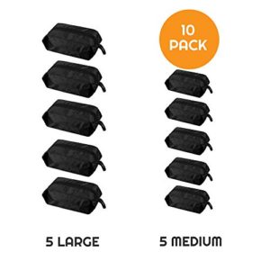 TRAVOLLE Set of 10 Travel Shoe Bags Waterproof Nylon for Men &Women