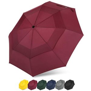 G4Free Compact Travel Umbrella Vented Windproof Double