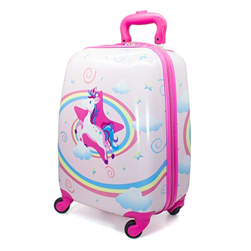 MOREFUN 2 Pcs Kids Carry on Luggage Set Spinner Wheels Review ...