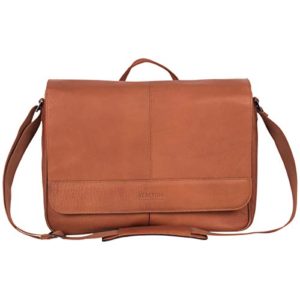 Kenneth Cole Reaction Laptop Messenger Bag, Cognac