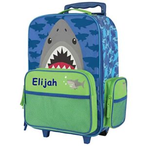Personalized Kids Rolling Luggage (Shark)