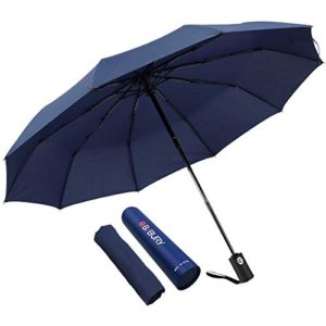 Folding Umbrella Travel Large Sun & Rain Compact Windproof