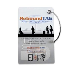 ReboundTAG Smart Luggage Tag: RFID, NFC, QR Code