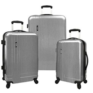 U.S. Traveler Silver 3-Piece Lightweight Expandable Spinner Set