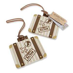 Kate Aspen Vintage Suitcase Bundle of 12 Luggage Tags