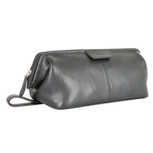Carlucci Leather Original Leather Toiletry Bag for Men