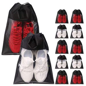 12 Pack Portable Shoe Bags for Travel Large Shoes