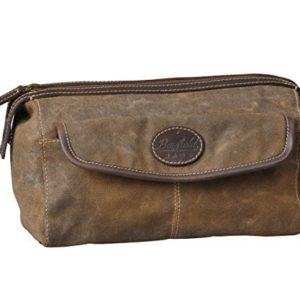 Men's Canvas Leather Toiletry Bag Shaving Kit - Bayfield Bags
