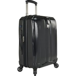 U.S. Traveler Piazza 22" Expandable Smart Spinner Luggage (Black)