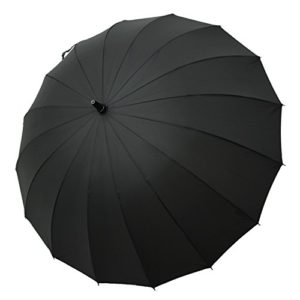Saiveina 47 Inch Auto Open Straight Strong Durable Umbrella