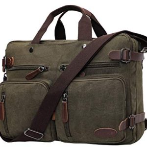 Mens Messenger Bag Convertible 15.6 Inch Laptop Backpack