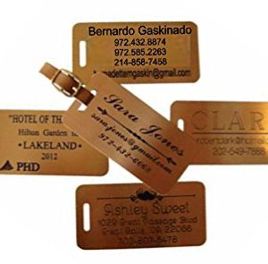 Solid Brass Luggage Tags