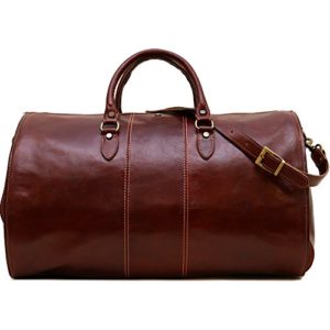 Venezia Garment Duffle Travel Bag Suitcase in Brown