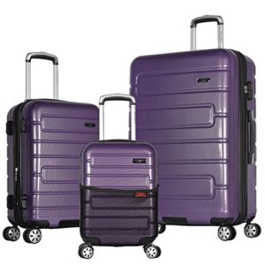 Olympia Nema 3-Piece Exp. Hardcase Spinner Luggage Set