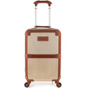 Rockland Stage Coach 20 Inch Rolling Trunk, Champagne