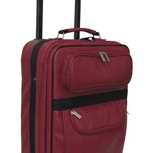 Rozanne Leather 22" Expandable Carry On Pullman