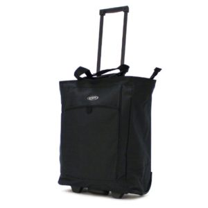 Olympia Luggage Rolling Shopper Tote,Black