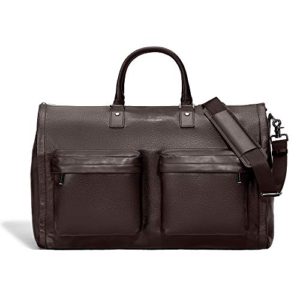 HOOK & ALBERT Genuine Leather Garment Weekender Bag