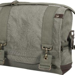 Large Vintage Pilot Messenger Bag Sling Flap - Olive Drab