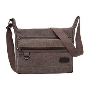 MCNFJD Vintage Men Canvas Handbags Men Shoulder Bags