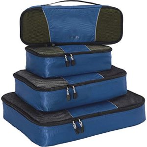 eBags Classic Packing Cubes for Travel - 4pc Classic Plus Set