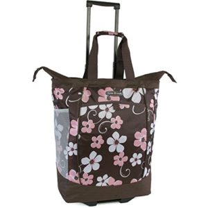 Pacific Coast Signature Large Rolling Shopper Tote Bag