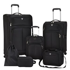 Travelers Club Luggage Hartford 6-Piece Softside Luggage Set