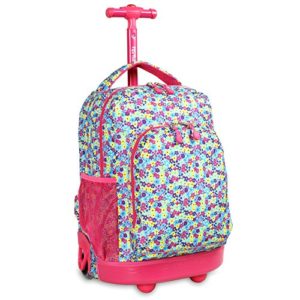 J World New York Sunny Rolling Backpack, Floret