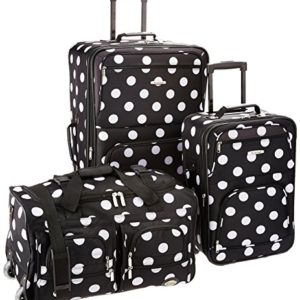 Rockland Luggage 3 Piece Printed Luggage Set