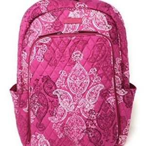 Vera Bradley Laptop Backpack (Updated Version) with Solid Color Interiors