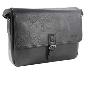 Kenneth Cole Reaction Laptop Messenger Bag, Black