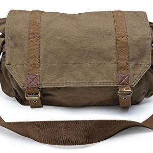 Gootium Canvas Messenger Bag - Vintage Crossbody Shoulder Satchel